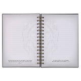 Journal Wirebound Black/Gray Be Strong Josh. 1:9