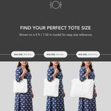 Canvas Ruffle Tote | Canvas Tote Bag | Unbranded Canvas Tote