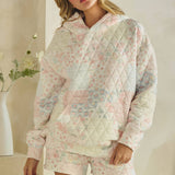 Floral textured oversized Hoodie