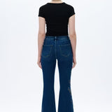 High Rise Flare Leg Jeans