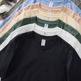 Basic cotton tee crewneck short sleeve top -20 colors