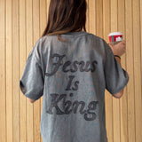 Not Sorry Jesus Is King Heavyweight Tee: XS