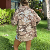 What a Friend in Jesus Camo Shacket: S