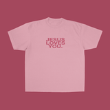NEW || Pink Clay Logo Tee: S