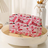 STRAWBERRY WESTERN BOW MAKEUP COSMETIC POUCH BAG | 40P544: BOW BLUE