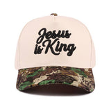 ,,, 1208 Jesus Is King Two Tone Cotton Hat SI-29165: COUGAR-192518 / OS