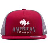 American Cowboy - Bronc - Red Berry/Grey Mesh