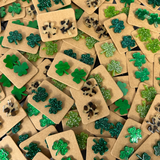 🍀 OMG! Shamrock Acrylic Stud Earrings 🍀: 1 Pair