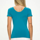 Seamless Reversible V-Neck Short Sleeve Top