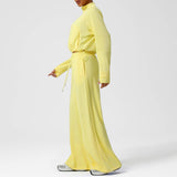 Women Casual Sporty Set: Half Zip Pullover + Wide Leg Pants
