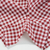 66 Gingham Printed High Waist Shorts (S-XL)