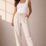 Elastic Waist Front Lounge Pants